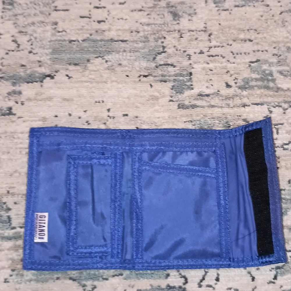 Gitano Express vintage 80'S Blue Vinyl nylon Wallet